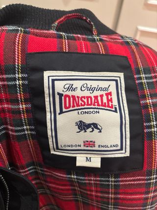 Chaqueta Lonsdale Negra Bomber