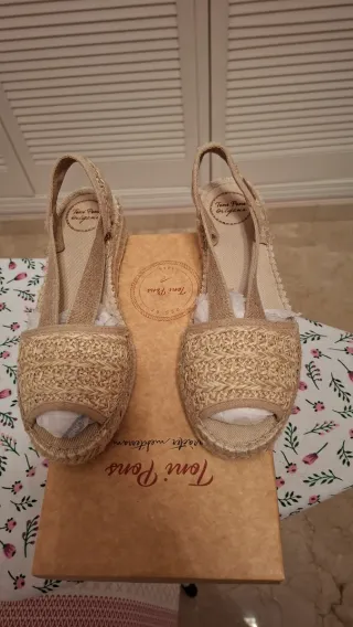 Zapatillas Toni Pons esparto mujer beige