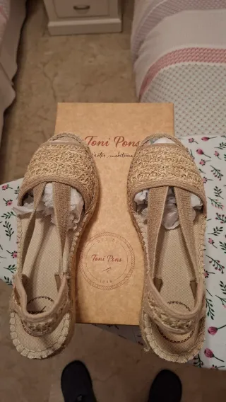 Zapatillas Toni Pons esparto mujer beige
