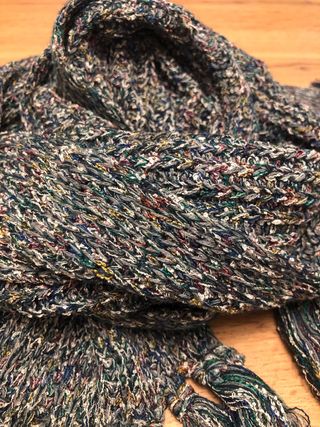 Sciarpa donna con frange