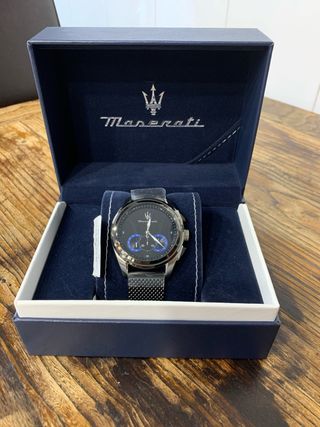 Orologio Maserati Uomo Cronografo Nero Argento
