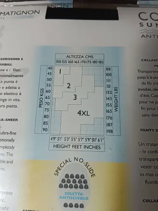 2 Medias Philippe Matignon 4/XL Beige y negro