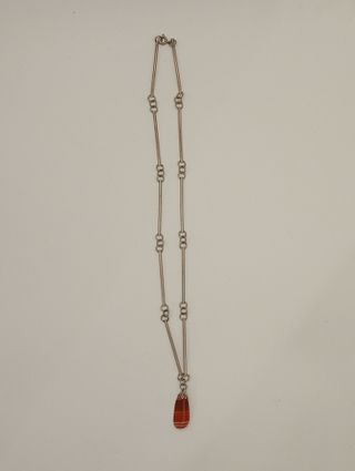 Collar de ágata roja