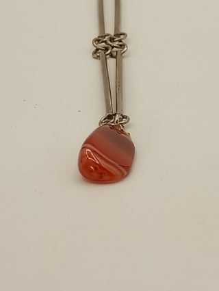 Collar de ágata roja