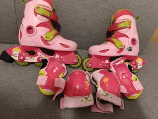 Patines en línea Decathlon niña Rosa 28 -30 + rega