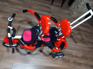 Triciclo doble para niños
