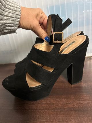 Zapatos de tacón Buonarotti talla 37 negros