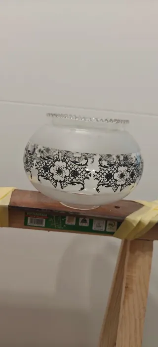 Conjunto 5 tulipas lámpara vintage