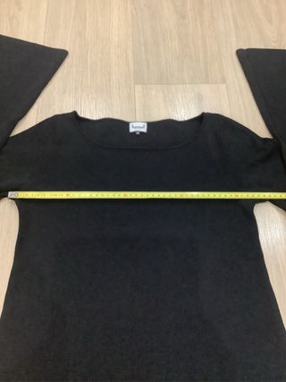 Jersey Adolfo Domínguez Negro Manga Campana