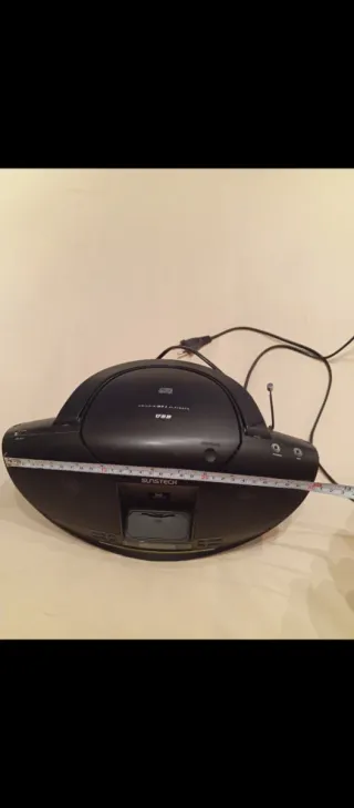Radio CD USB iPod MP3 Sunstech Negra