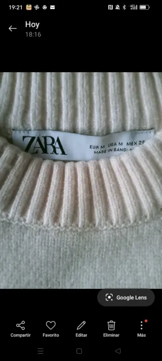 Jersey Zara rayas blanco y negro