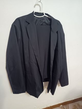 Traje Negro Emilio Tucci y Shein Talla XXL