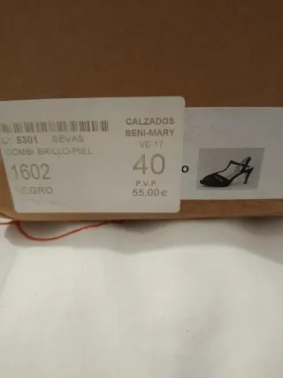 Sandalias fiesta negras con brillos