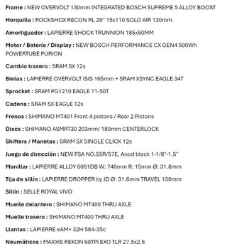 Bicicleta Eléctrica Lapierre Overvolt TR 5.5