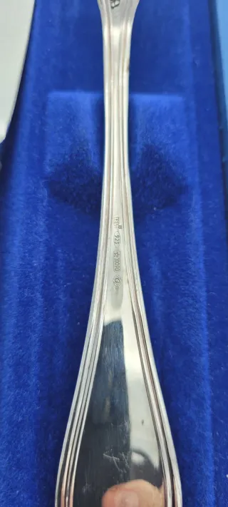 Cubiertos Greggio Plata Set Caja Azul
