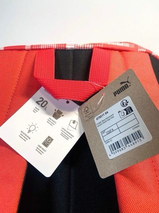 Mochila Puma Roja y Blanca