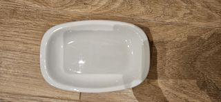 Platos de porcelana blancos. 5ud