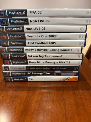 Juegos PlayStation 2: F1, FIFA, NBAs y más