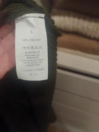 Vestido Midi de punto de canalé. Sin estrenar.