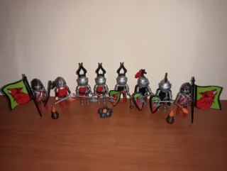 Playmobil-Caballeros del lobo Castillo medieval.