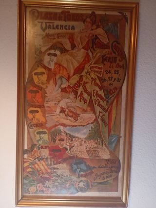 Cartel Toros Valencia 1904 Julio