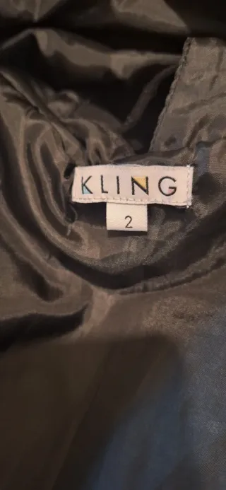 Vestido Kling Negro Espalda Cruzada