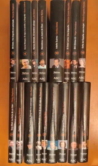 Lote 17 Libros Biografías Vivas ABC