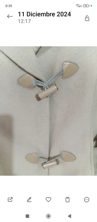 Abrigo corto Adolfo Domínguez beige