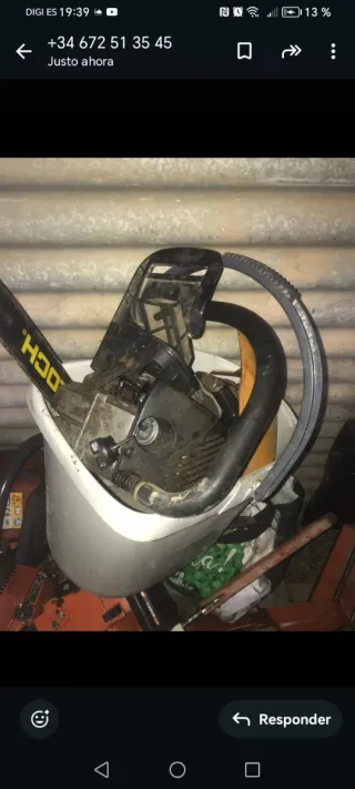 Motosierra completa (falta carburador)