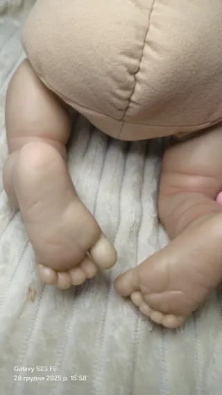 Muñeca estilo reborn 45cm, cuerpo de tela