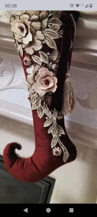 Calza della befana decorata