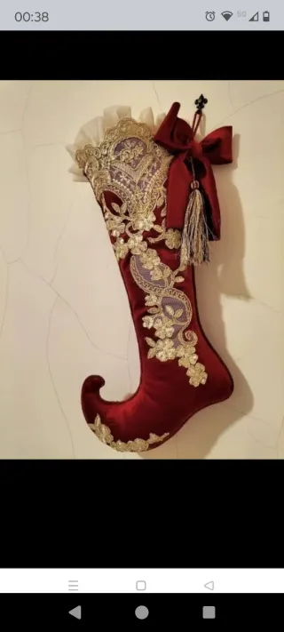 Calza della befana decorata