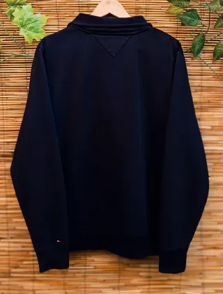 Sudadera Tommy Hilfiger Media Cremallera Azul Tall