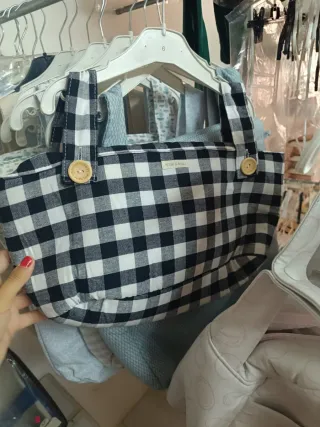 Bolso organizador carrito bebé cuadros