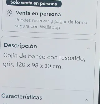 Banco Arcón Gris Exterior, poco uso.