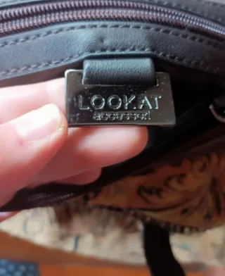 Borsa in velluto con fantasia