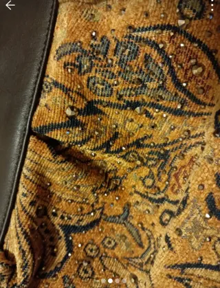 Borsa in velluto con fantasia