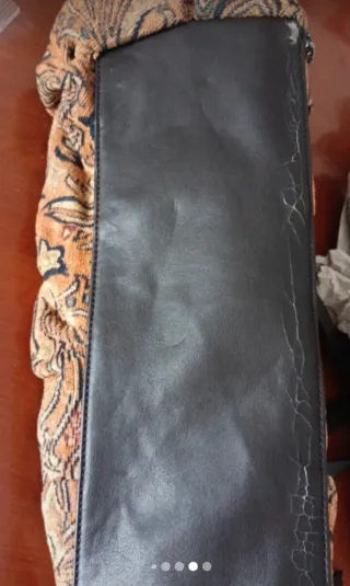 Borsa in velluto con fantasia