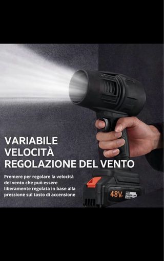 Soffiatore A Batteria Per Foglie e Asciuga Auto