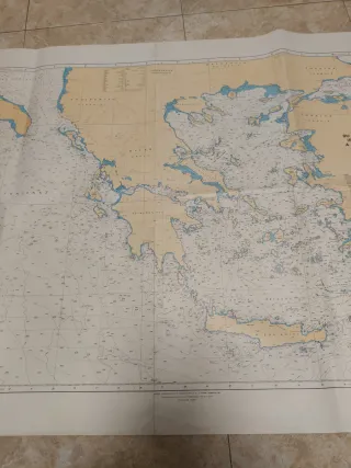 Carta de navegación Mar Mediterráneo