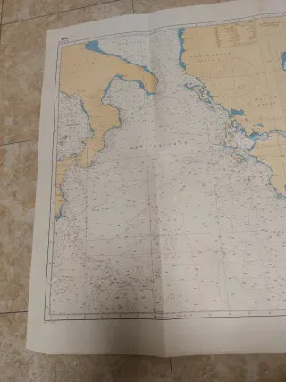 Carta de navegación Mar Mediterráneo