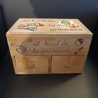 Caja de madera El baúl de la princesa