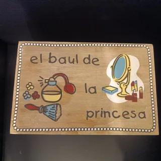 Caja de madera El baúl de la princesa