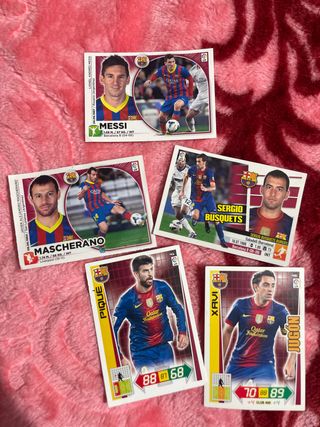 Pack Cromos FC Barcelona: Messi, Piqué, Xavi