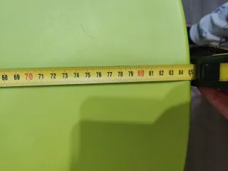 Mesa infantil MAMMUt verde Ikea 85cm diametro