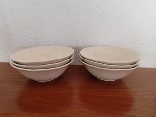 6 Cuencos Cerámica Blancos Ikea