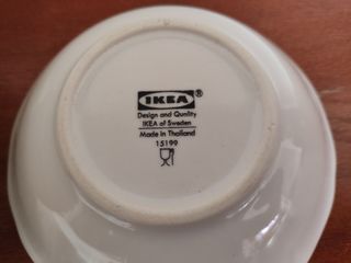 6 Cuencos Cerámica Blancos Ikea