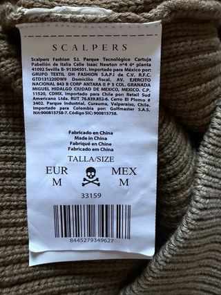 Jersey Scalpers Hombre a estrenar!