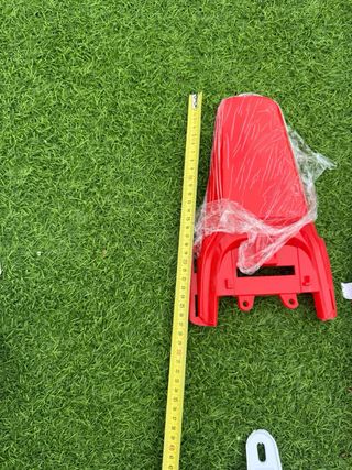 Kit Chapas Mini Moto Cross Rojas y Blancas