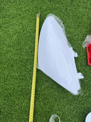 Kit Chapas Mini Moto Cross Rojas y Blancas